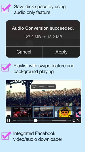 Screenshot VideoGet for Facebook on iPhone
