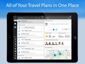 Screenshot WorldMate on iPad