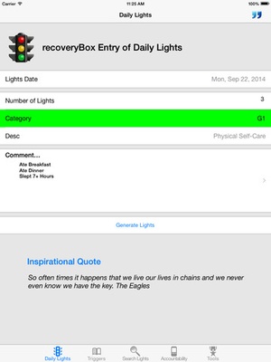 Screenshot recoveryBox Addiction Recovery Toolbox on iPad