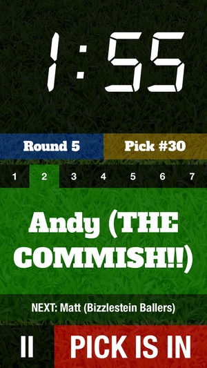 Screenshot Draft Clock on iPhone