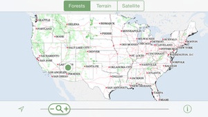 Screenshot Forest Maps on iPhone