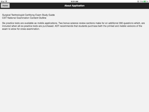 Screenshot AST Study Guide 3rd Edition on iPad