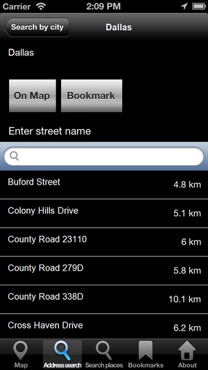 Screenshot Offline Map Texas, USA: City Navigator Maps on iPhone