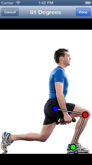 Screenshot Physio2Go on iPhone