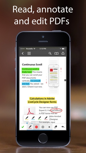 Screenshot PDF Expert 5 on iPhone