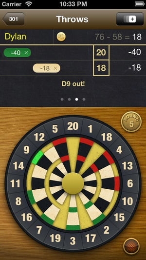 Screenshot Dart Meister on iPhone