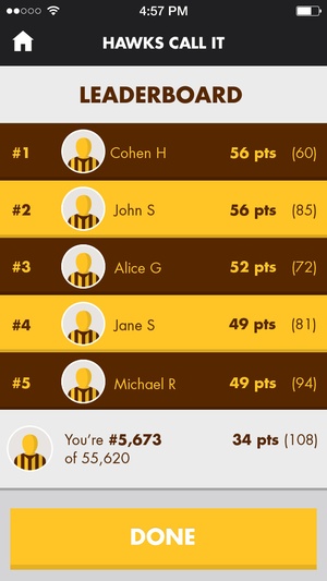 Screenshot Hawks CALL IT on iPhone