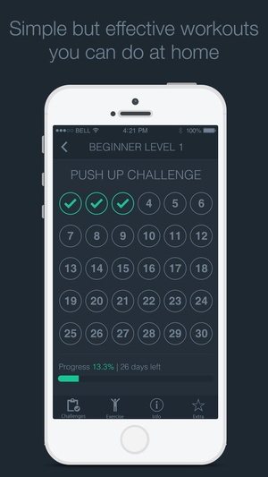 Screenshot 30 Day Push Up Challenge Free on iPhone