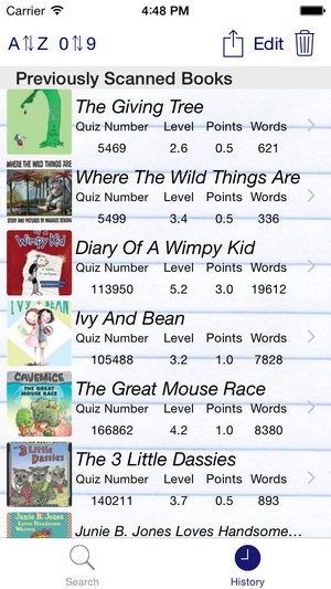 Screenshot BookScanner App on iPhone
