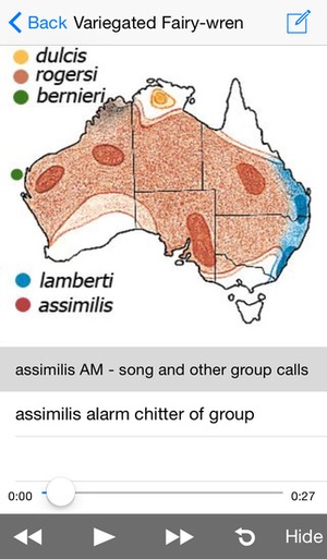 Screenshot The Michael Morcombe and David Stewart eGuide to the Birds of Australia on iPhone