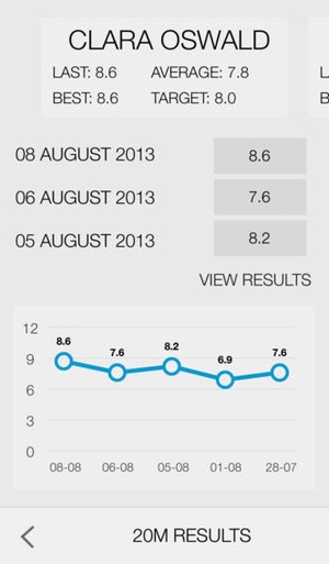 Screenshot Bleep Test Pro on iPhone