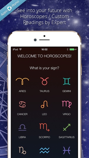 Screenshot Horoscopes with mPoints on iPhone