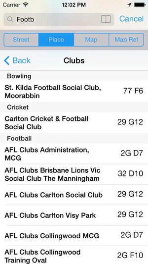 Screenshot iMelway Edition 40 on iPhone
