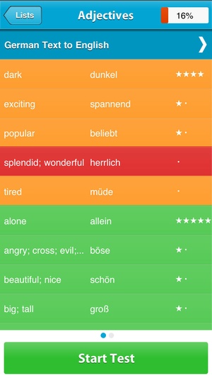 Screenshot Language Perfect on iPhone