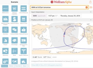 Screenshot WolframAlpha on iPad