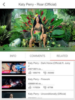 Screenshot VideoTube on iPad