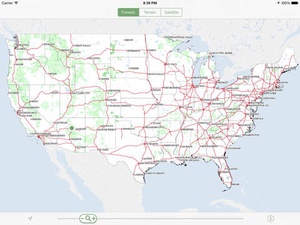 Screenshot Forest Maps on iPad