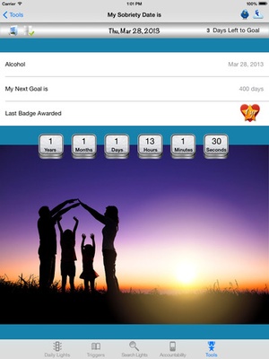 Screenshot recoveryBox Addiction Recovery Toolbox on iPad