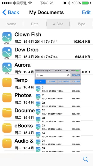 Screenshot iExplorer on iPhone