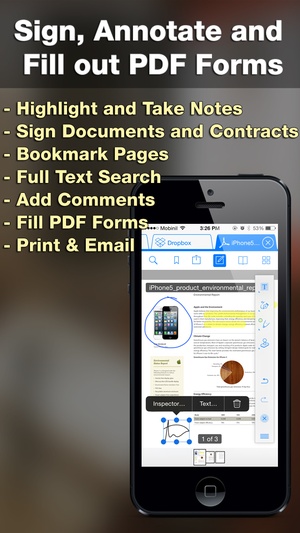 Screenshot iDocs for Office Word Documents & PDF Annotation & Forms on iPhone