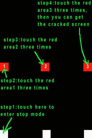 Screenshot A Funny Screen (Simulate A Broken iPhone) on iPhone
