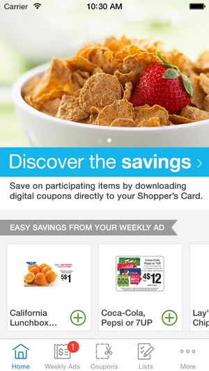 Screenshot Kroger Co. on iPhone