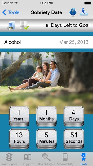 Screenshot recoveryBox Addiction Recovery Toolbox on iPhone