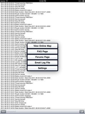 Screenshot GPS Location Tracker for iPhone and iPad on iPad