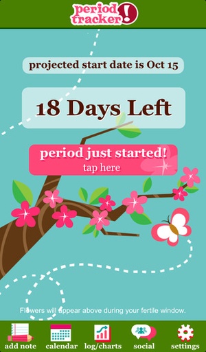 Screenshot Period Tracker Deluxe on iPhone