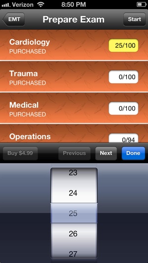 Screenshot Navigate TestPrep: EMS on iPhone