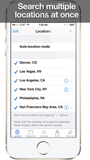 Screenshot Daily, an app for Craigslist (Universal Version) on iPhone