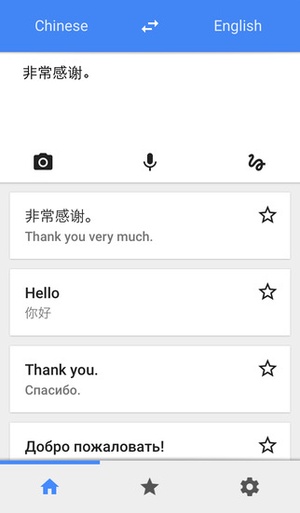 Screenshot Google Translate on iPhone