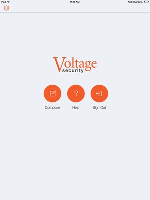 Screenshot Voltage Mail on iPad