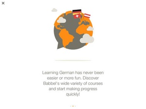 Screenshot Learn German with Babbel on iPad