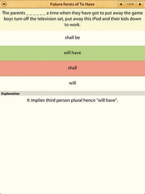 Screenshot Grammar Express on iPad