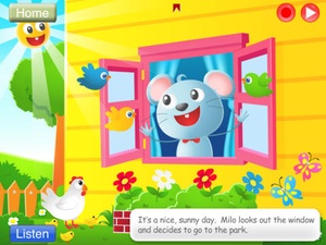 Screenshot Speech with Milo: Interactive Storybook on iPad