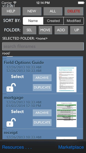 Screenshot Smart Forms on iPhone