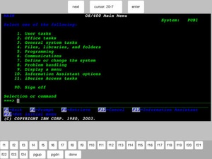 Screenshot TN5250 on iPad
