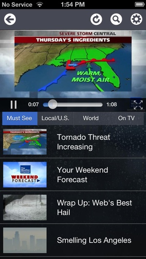 Screenshot The Weather Channel® Max on iPhone