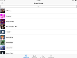 Screenshot Meme Creator/Viewer on iPad