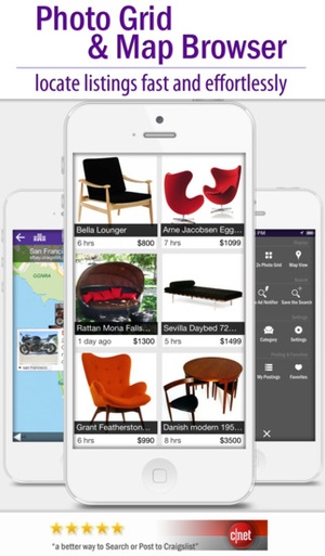 Screenshot cPro Craigslist client on iPhone