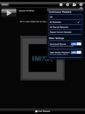 Screenshot IMTalk on iPad