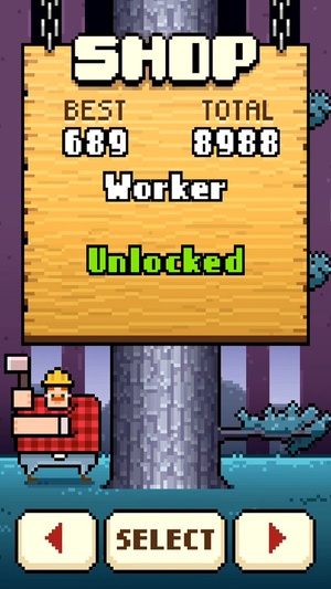 Screenshot Timberman on iPhone