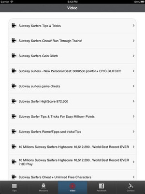 Screenshot unofficial Subway Surfers Cheats&Complete Subway Surfers Cheats, Tips, and Game Guide! on iPad