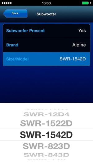 Screenshot Alpine TuneIt App with TTS on iPhone