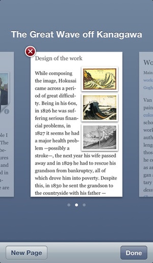 Screenshot Articles for iPhone on iPhone