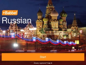 Screenshot Learn Russian with Babbel on iPad