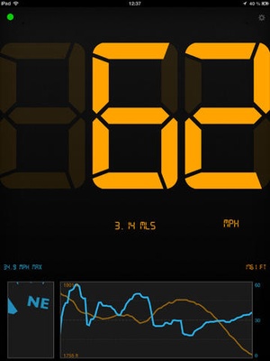 Screenshot Speedometer Speed Box on iPad