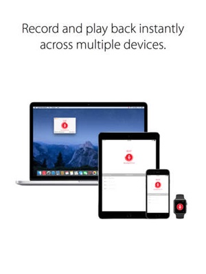 Screenshot Just Press Record: Voice and Audio Recorder with Automatic Sync on iPad