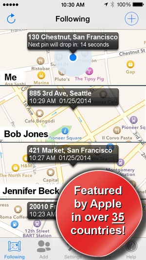 Screenshot Phone Tracker for iPhones (Follow your friends with your phone and GPS) on iPhone